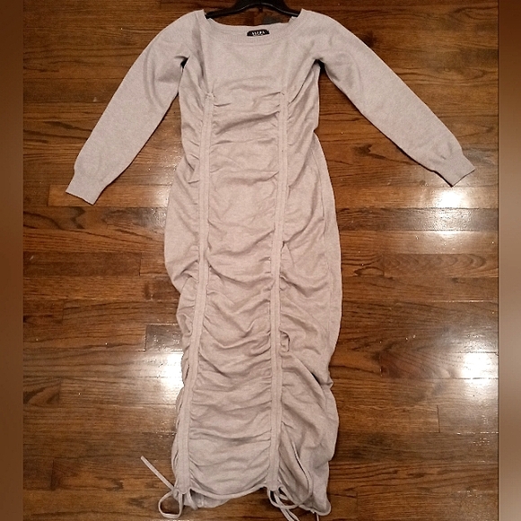 AKIRA Gray Sweater Midi Dress - Picture 4 of 4